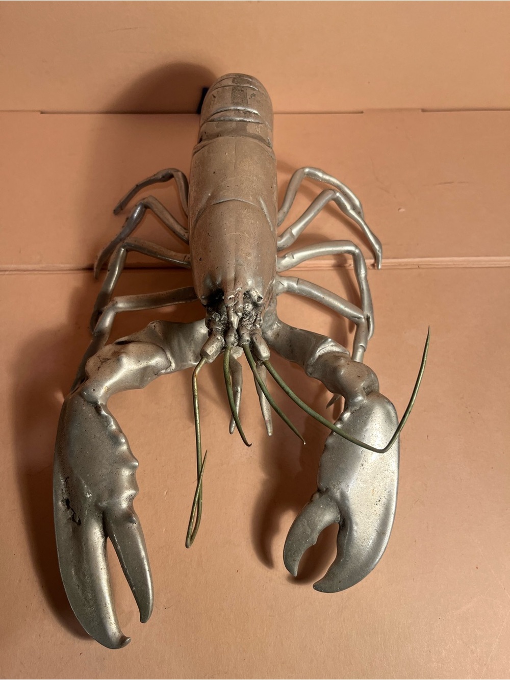 Metal Lobster Sculpture Decorative Accent -  🦞🦞🦞